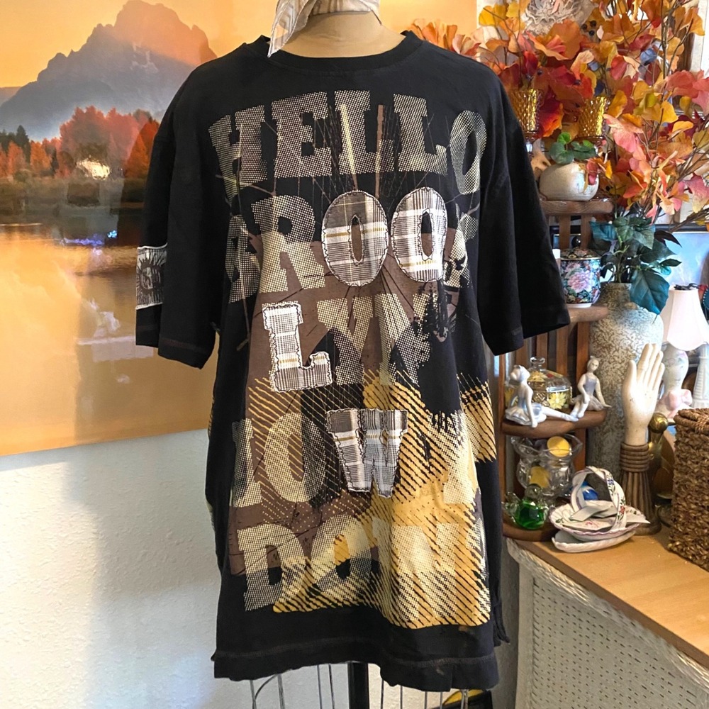 Five Elementz T-Shirt Y2K Streetwear Hip Hop Mens 2XL Hello Brooklyn Black Tee - Picture 1 of 6